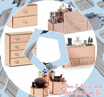Gold make up box