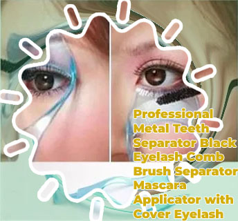 Mascara with comb applicator
