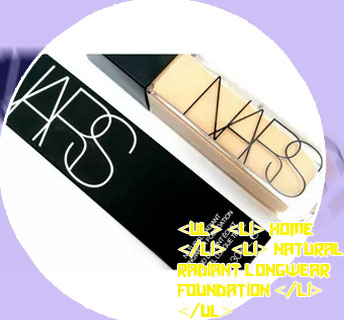 Nars natural longwear foundation