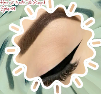 Winged eyeliner